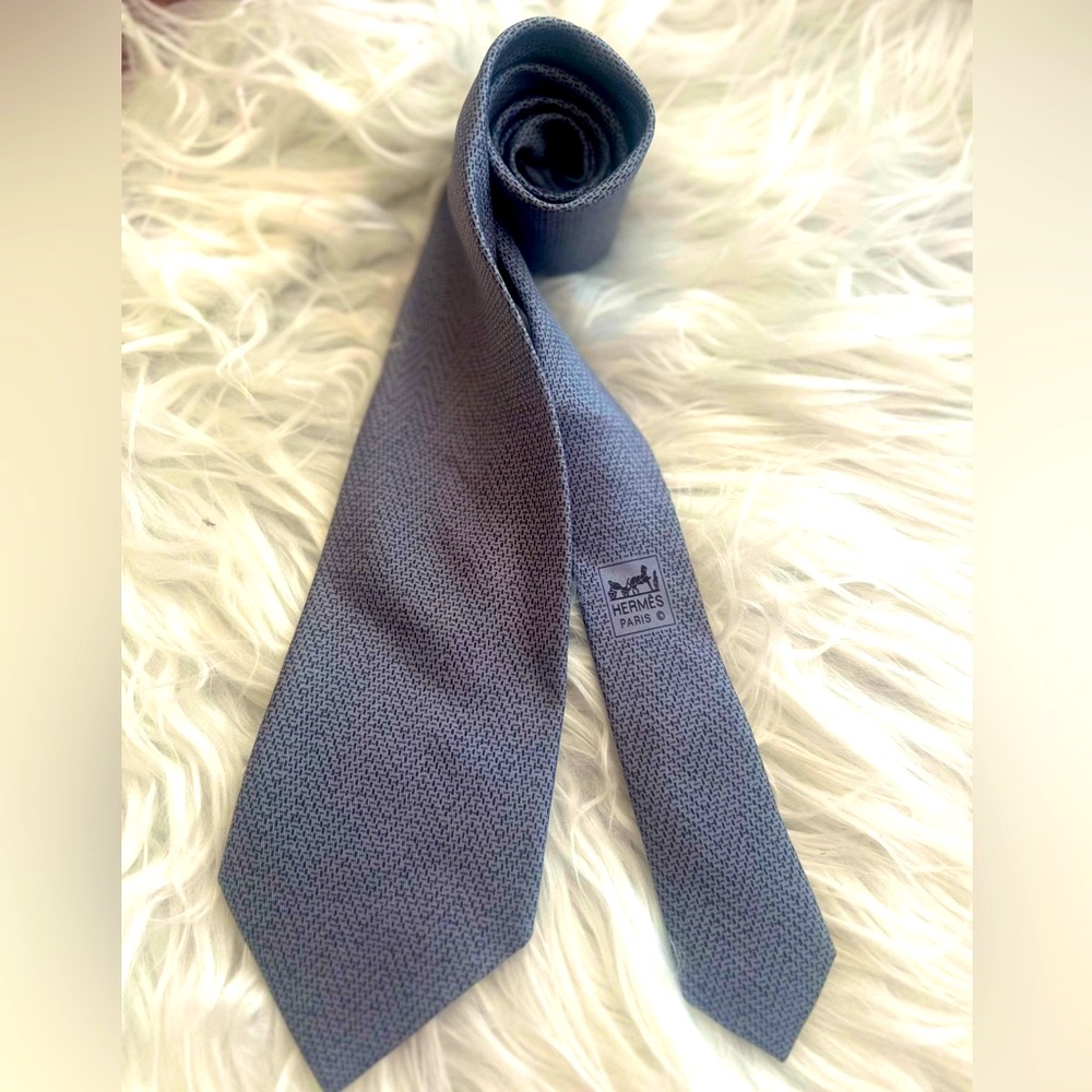 Hermes Tie 7 Centaure Gris / Anthracite Tie
